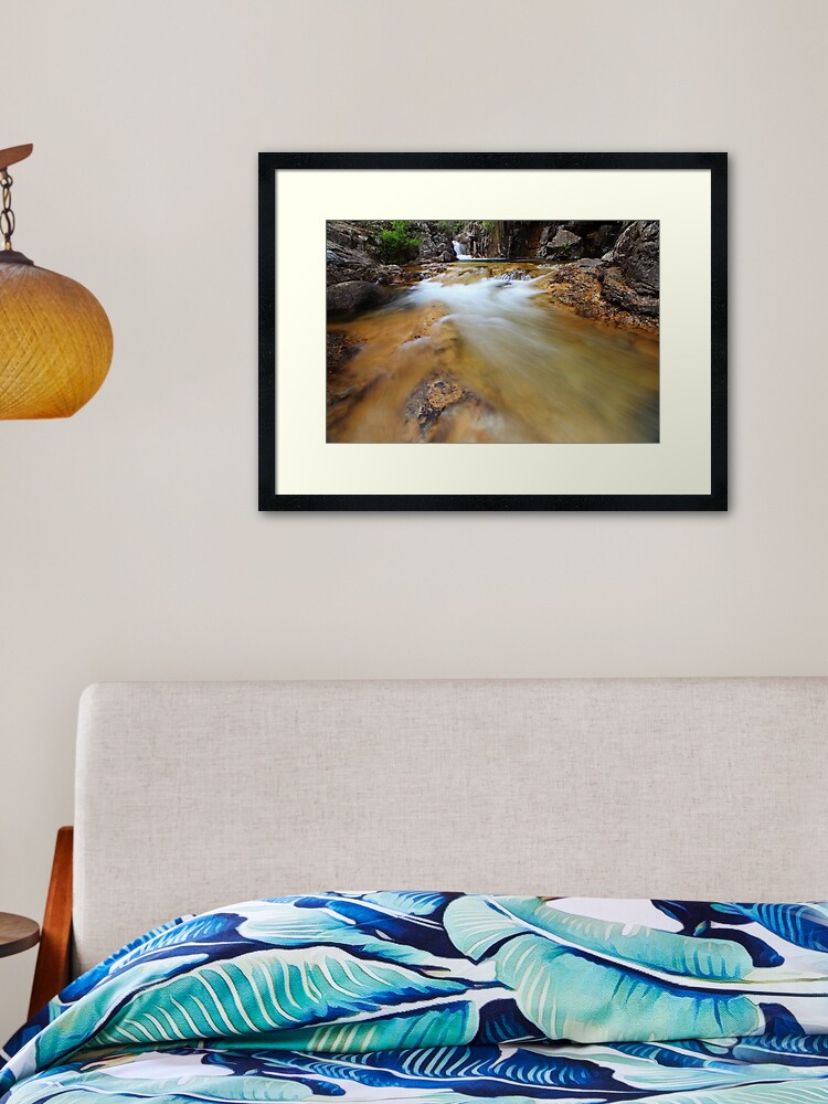 Framed Art Print, Clear Waters, Mount Buffalo, Australia designed and sold by Michael Boniwell