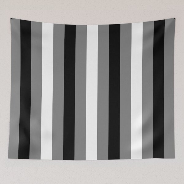 Item preview, Black, White and Gray Vertical Stripes designed and sold by starrylite.