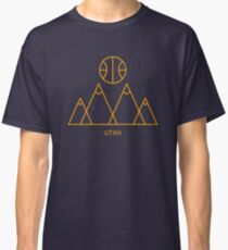 Minimalistischer Basketball in Utah Classic T-Shirt
