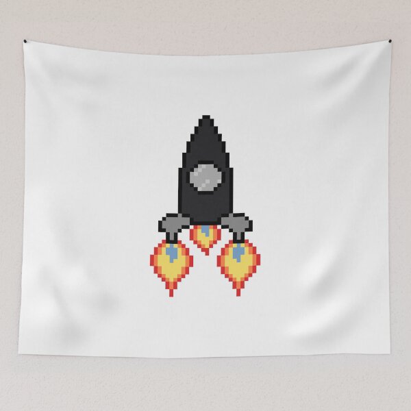 Item preview, 8Bit Rocketship designed and sold by LilYeet.