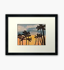 Tall palms Framed Print