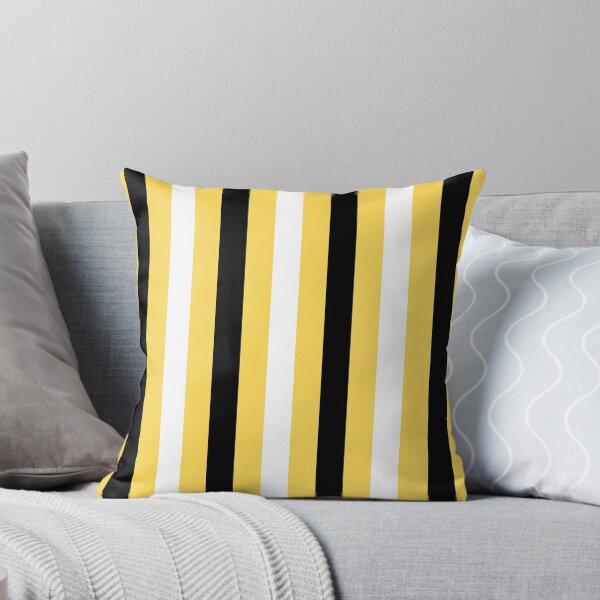 Item preview, Black, White and Yellow Vertical Stripes designed and sold by starrylite.
