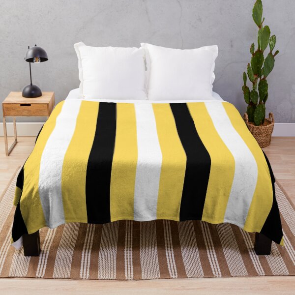 Item preview, Black, White and Yellow Vertical Stripes designed and sold by starrylite.