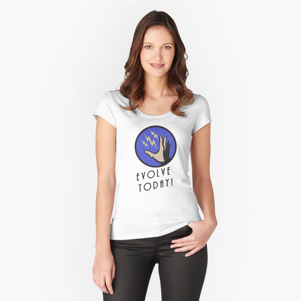 Item preview, Fitted Scoop T-Shirt designed and sold by YoBurkey.