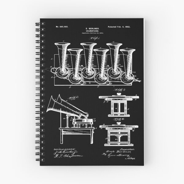 Item preview, Gramophone 1902 Patent Inventor Emile Berliner designed and sold by MadebyDesign.