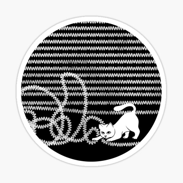 Item preview, Unravel (White Cat) designed and sold by littleclyde.