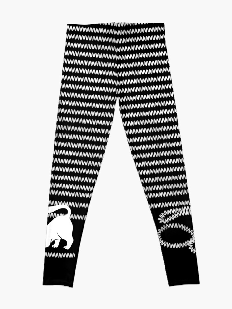 Alternate view of Unravel (White Cat) Leggings