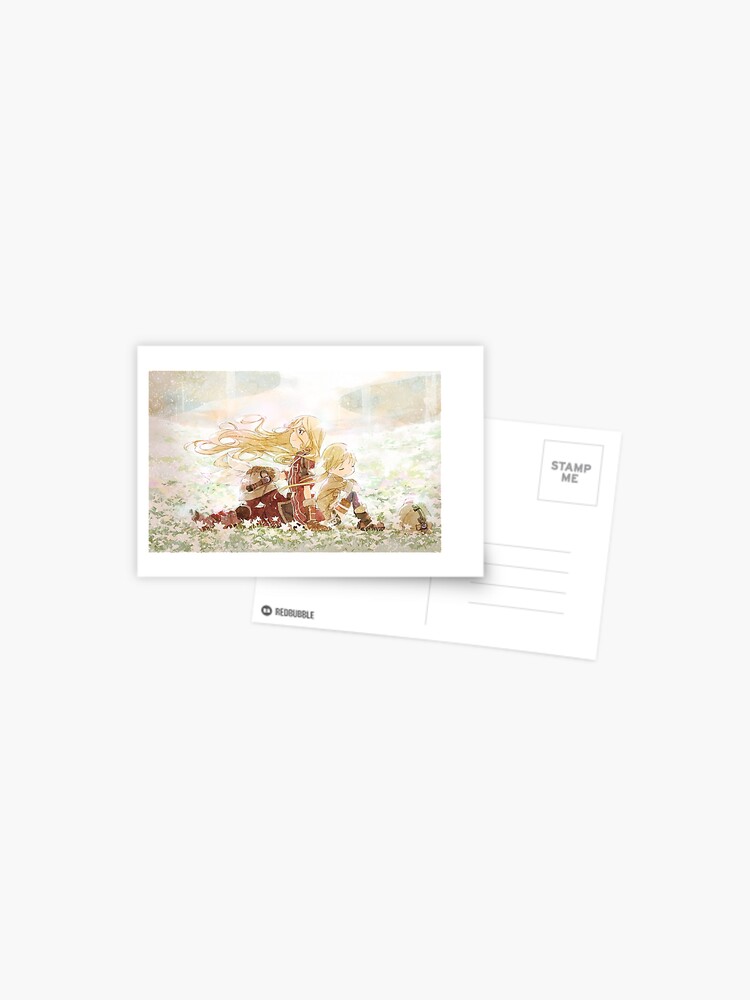 made in abyss riko and lyza postcard by donbear redbubble made in abyss riko and lyza postcard by donbear redbubble