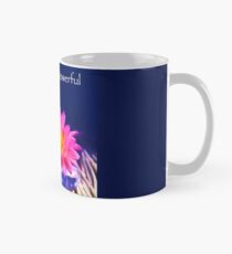Einfachheit ist mächtig Zen Rocks Dahlien Tasse