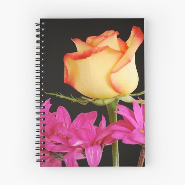 Item preview, Yellow Rose with Pink Flowers designed and sold by Suz Garten.