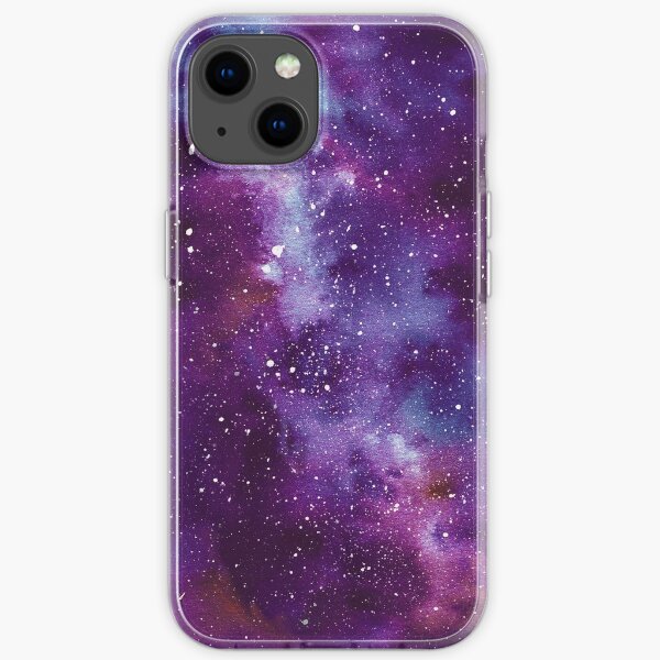 Purple Galaxy Deep Space Nebula iPhone Soft Case
