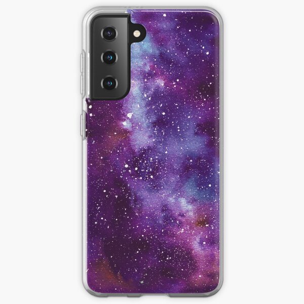 Nébuleuse de l'Espace Profond Galaxy pourpre Coque souple Samsung Galaxy
