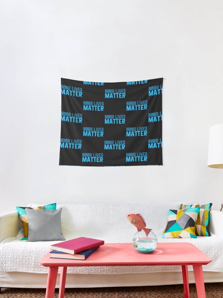 Noob Lives Matter Tapestry By Geempah Redbubble - n00b life roblox