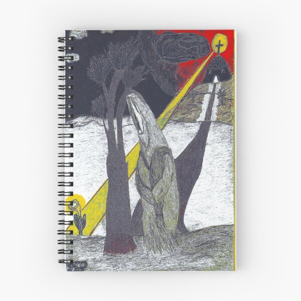 Item preview, Priest walking toward an Enlightened flower (Black Sky) designed and sold by BlackDogAura.