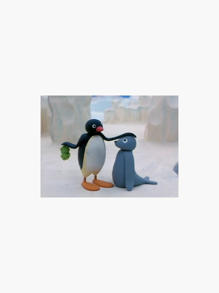 Imagen 3 de 3, Pegatina con la obra Pingu y Robbie el sello, diseñada y vendida por jacqbell.