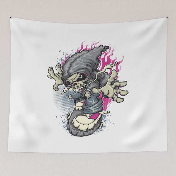 Item preview, Horror Skull Skater designed and sold by leen12 Art Designs Prints.