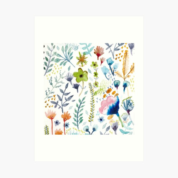Kew Florals Art Print
