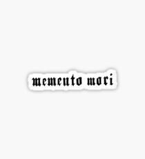 Memento mori black Sticker