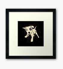 Dog pet golden Gold Framed Print