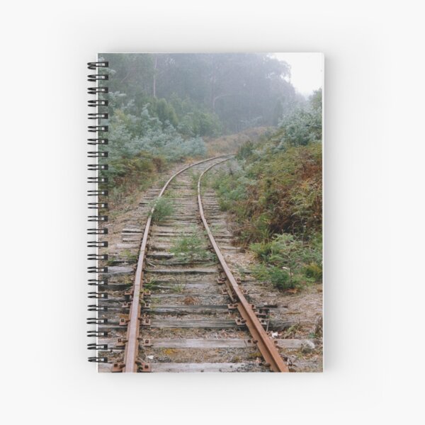 Rusty Rails into the Mist (Value Truth) Spiral Notebook