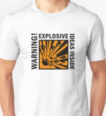 ATTENTION! Des idées explosives à l'intérieur! T-shirt unisexe
