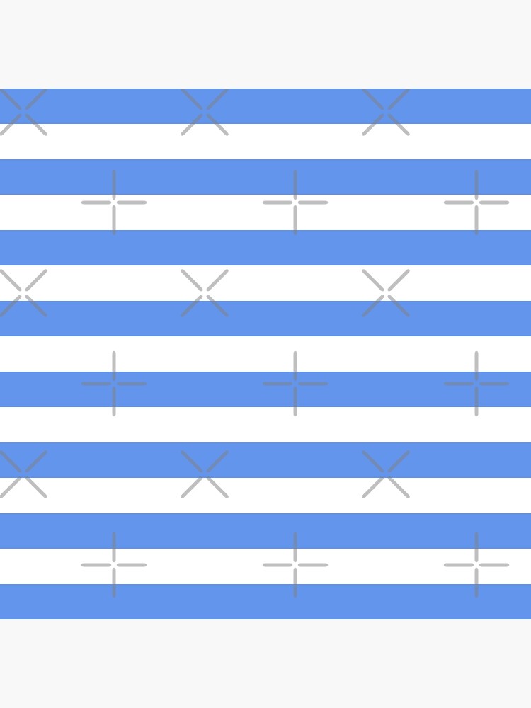 "Light Blue and White Horizontal Stripes" Sticker by starrylite Redbubble