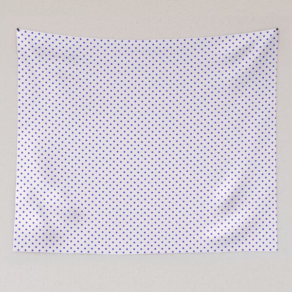 Item preview, Purple Polka Dots on White Pattern  designed and sold by wordznart.