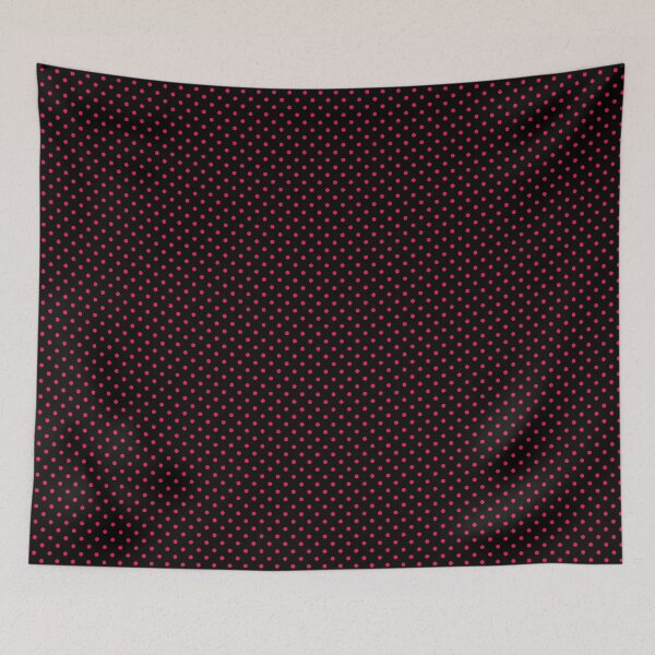 Item preview, Pink Dots on Black Background  designed and sold by wordznart.