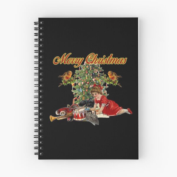 Item preview, Merry Christmas Child with Tree and Toys and Robins designed and sold by KALEIDOSCOPE UK.