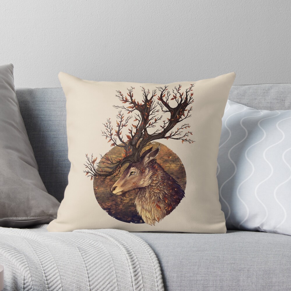 Autumn Embers Throw Pillow