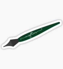 The pen is mightier Sticker