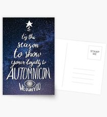 Automnicon Brucemas Card Postcards