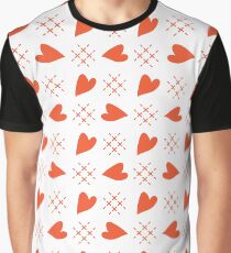 Seamless pattern with hearts. Valentine's Day Graphic T-Shirt