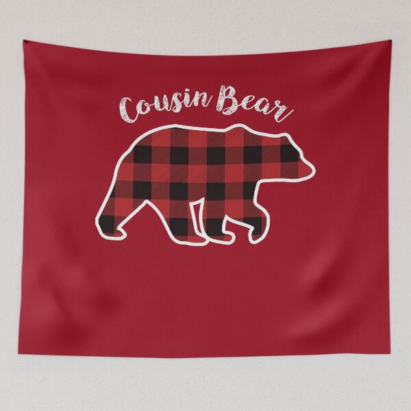 Item preview, Cousin BEAR | Kids Red Plaid Christmas Pajama Family Gift designed and sold by melsens.