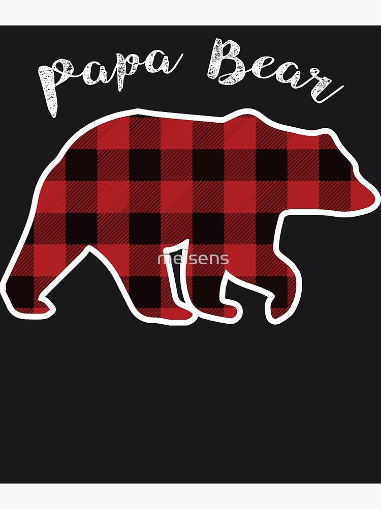 Papa Bear | Men Red Plaid Christmas Pajama Family Dad Gift Papa Bear | Men Red Plaid Christmas Pajama Family Dad Gift