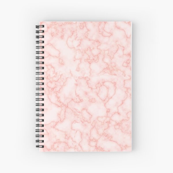 Gorgeous Marble print 0022, pink Spiral Notebook