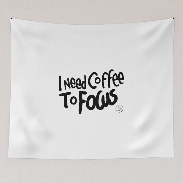 Item preview, i need coffee to focus (black) designed and sold by Speiky.