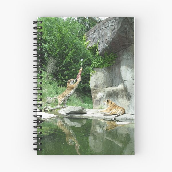 Item preview, Tiger couple at snacktime, vertical designed and sold by Susan Misicka.