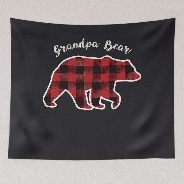 Item preview, GRANDPA BEAR | Men Red Plaid Christmas Pajama Family Gift designed and sold by melsens.