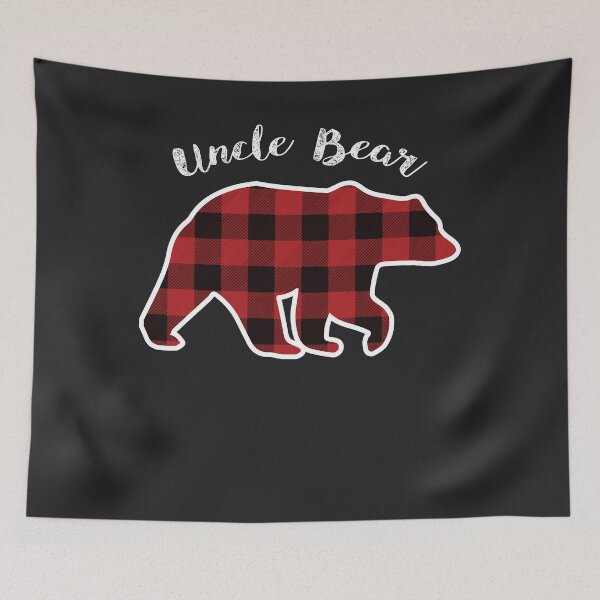 Item preview, UNCLE BEAR | Men Red Plaid Christmas Pajama Family Gift designed and sold by melsens.