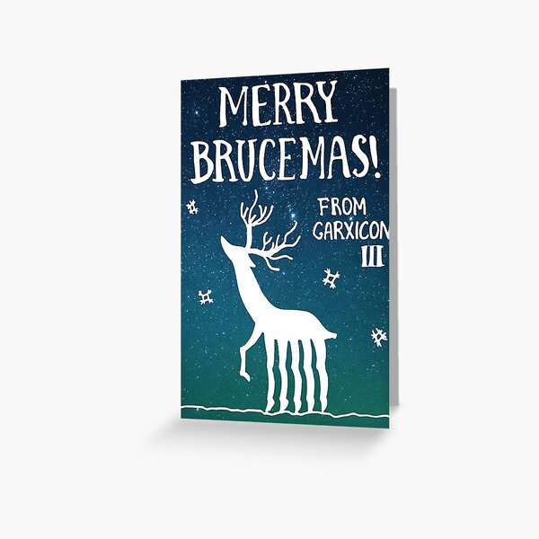 Merry Brucemas from Garxicon III Greeting Card