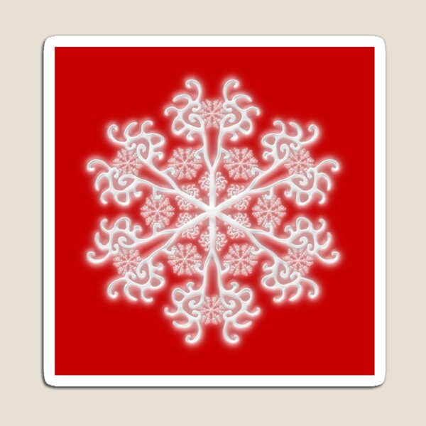 Item preview, Copos de nieve y rojo alegre designed and sold by Somhairle Kelly.