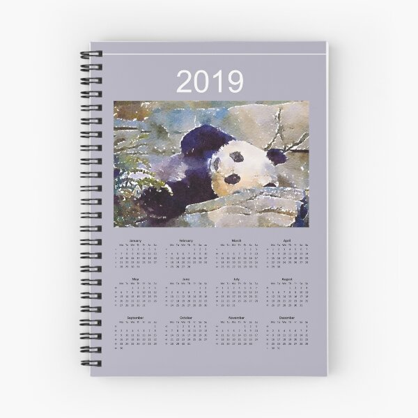 Item preview, Panda Calendar 2019 designed and sold by miniverdesigns.