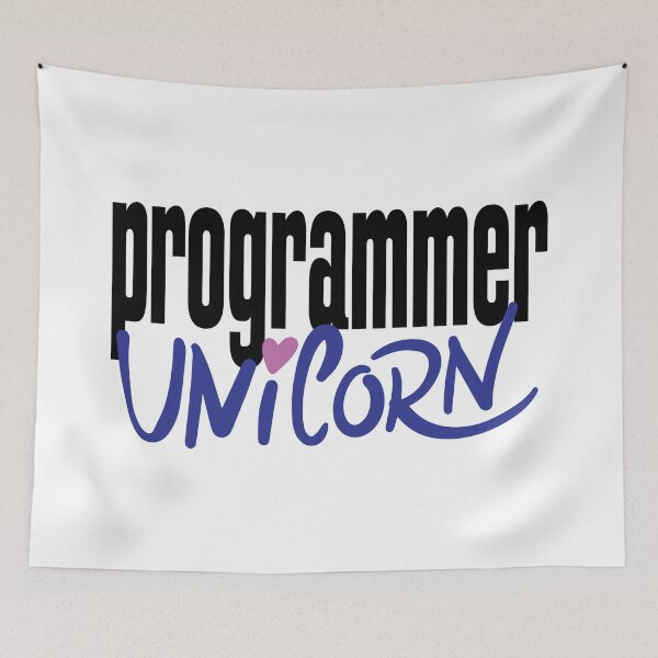 Item preview, Programmer Unicorn Awesome Programmer designed and sold by ProjectX23.