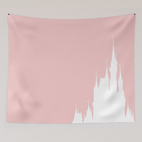 Item preview, Castle Silhouette Millennial Pink designed and sold by FandomTrading.
