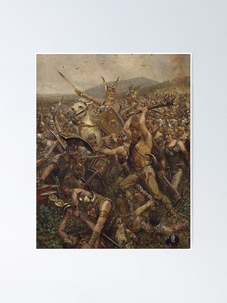 Battle Of The Teutoburg Forest 9 Ce Poster By Edsimoneit