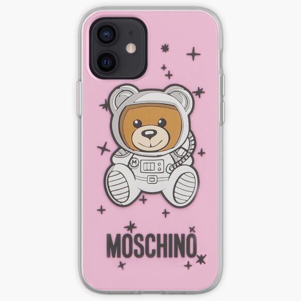 pink moschino iPhone Soft Case