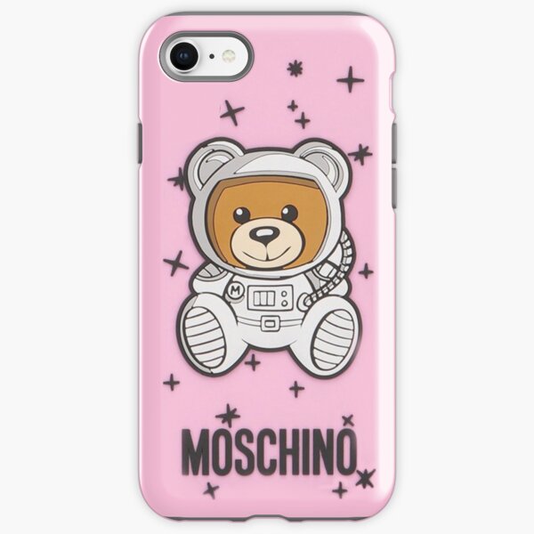pink moschino iPhone Tough Case