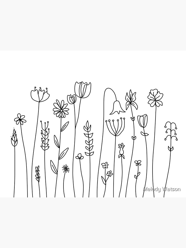 100,000 Flower line drawing Vector Images | Depositphotos