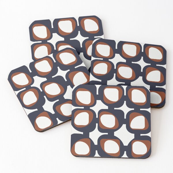 Item preview, Navy and Rust Nine Times Three (I) designed and sold by BlertaDK.